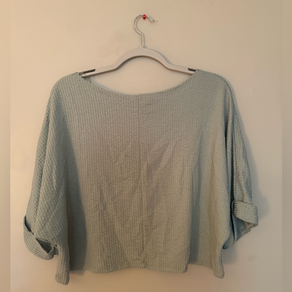 Caution to the Wind cropped lightweight sweater - Picture 1 of 5